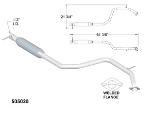 Center Exhaust and Tail Pipes for 2010-2013 Mazda 5 - Picture 1 of 2