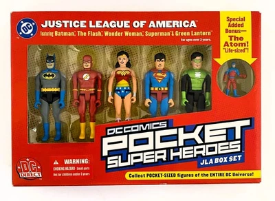 Justice League of America Batman Superman Pocket DC Super Heroes JLA Box Set MIB - Image 1 of 4