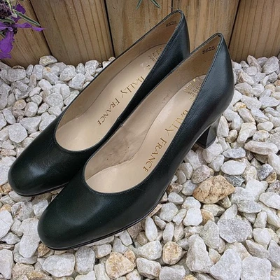 Bally Rivoli France, Green Office Business Court Pumps Womens Size UK 4, US 6.5 - image 1 of 4