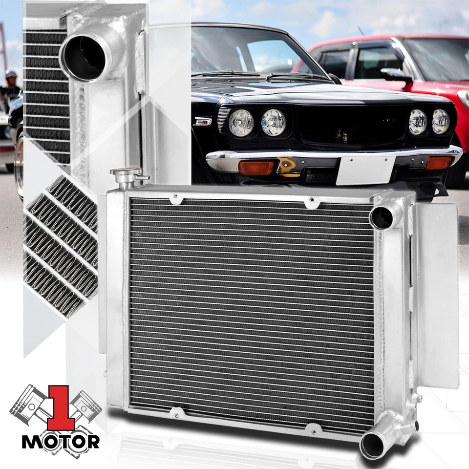 Aluminum 3 Row Performance Radiator for 71-82 Mazda RX2/RX3/RX4/RX7 SA/FB S1 S2 - Image 1 of 4