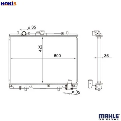 RADIATOR ENGINE COOLING CR 1608 000S FOR MITSUBISHI STORM/SUV/L200 STRADA 2.5L - Image 1 of 4
