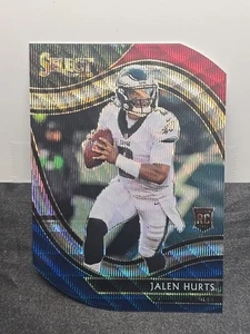 2020 Select Jalen Hurts RC Tri Color Prizm Die Cut Field #350 Eagles Print Line - Bild 1 von 2