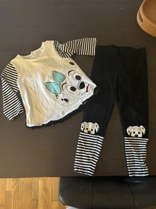 Retro 2000s Y2K Disney 101 Dalmatians Girls Outfit 5-6yo - Picture 1 of 8