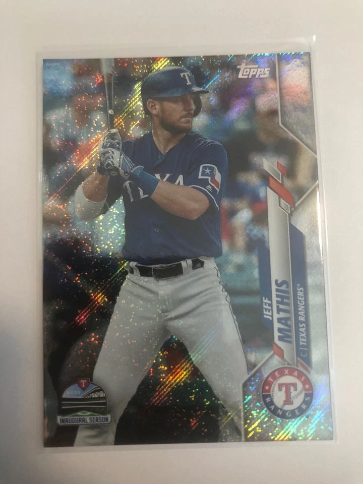 2020 Topps Factory Set Retail Foilboard Jeff Mathis Rangers 645 /264  - Image 1 of 1
