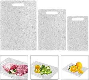 3x Chopping Board Set Non-Slip Index Cutting Board Heat Resistant Hygienic Board - Picture 1 of 5