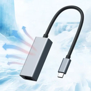 Type-C To RJ45 Lan Network Card 100/1000Mbps Gigabit Plug Play Network Card - Photo 1/21