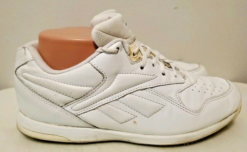 Scarpe da tennis da donna Reebok All White stringate comode sportive taglia 7 5