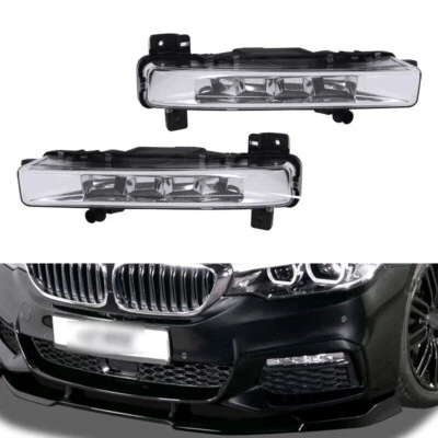 Luz antiniebla LED DRL para parachoques delantero BMW 5 Series G30 G31 G38 520i 530i 540i 2 piezas Foto 1 de 4