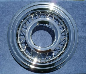 56 Chevy Stainless Steel Wire Wheel Cover 1956 Chevrolet Accessory Wheel Cover - Picture 1 of 8