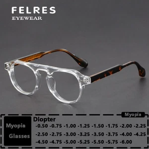 Oval Retro Simple Nearsighted Glasses Unisex Anti Blue Light Myopia Glasses Hot - Picture 1 of 25