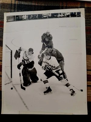 FOTO DE PORTERO RARA DE BALTIMORE CLIPPERS AHL HOCKEY NHL WHA BLADES AÑOS 60 ORIOLES OHA Foto 1 de 4