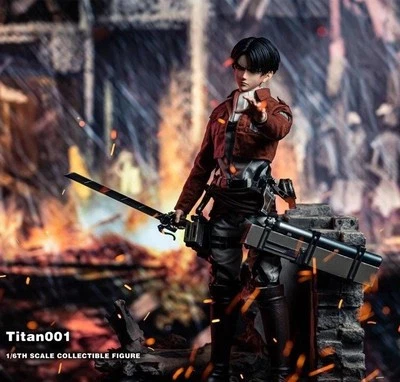 EE. UU.🇺🇲Vendedor - Yibo Toys 1/6 ATTACK ON TITAN Levi YB-R2013A Figura Estándar NUEVO Foto 1 de 4