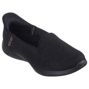Womens Skechers On-The-Go Luminary Black/ Rose Gold Walking Shoes - Picture 1 of 6