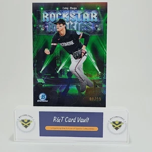 2025 Bowman Coby Mayo Rockstar Rookies Green Refractor RC /99 Orioles #RR-7 - Picture 1 of 2