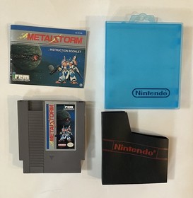 Metal Storm (Nintendo Entertainment System) Cart Manual + Dust Sleeve Tested NES