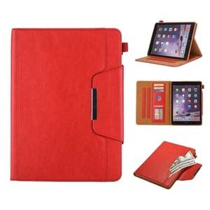 Smart Flip Case Cover For iPad 12.9 Pro 3 4 5 6 2018 2020 2021 2022 RED Leather - Picture 1 of 6