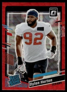 2023 Donruss optisch bewertet Rookie Vorschau rot prizm Dylan Horton Houston Texans - Bild 1 von 2