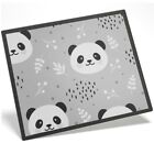 Placemat Mousemat 8x10 BW - Cute Baby Panda Bear  #35593