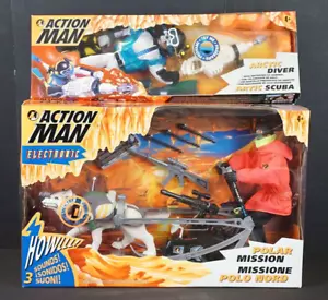 Hasbro Action Man Arctic Diver + Electronic Polar Mission Sets 1997 x2 New - Picture 1 of 4