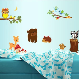Wandtattoo Wandsticker Tiere Baum Affe Wandaufkleber Deko Kinderzimmer Baby Wald - Bild 1 von 6
