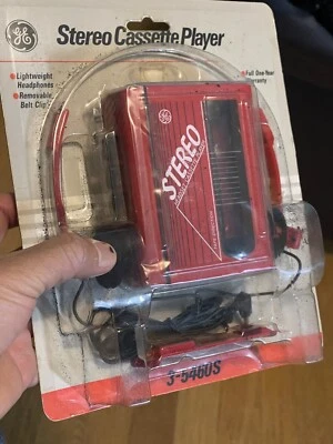 Reproductor de casete auriculares estéreo GE 3-5460s de colección nuevo (sellado) clip extraíble Wi Foto 1 de 4