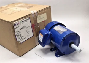 Teco Westinghouse GH0/74 Electric Motor 3ph .75hp 230/460V 1730rpm AEGH-UW002/PE - Picture 1 of 6