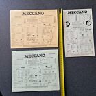 MECCANO  1957, 1961 ,1964 lot de 3 catalogue des pieces SUISSE / ALLEMAND