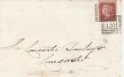 1857 Penny Red on Envelope SG36 Spec C11 Plate 56 (KG) P16 LC Fine Used Good Per