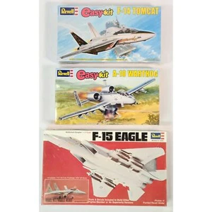 Revell Lot of (3) Model Kits: F-14 Tomcat, A-10 Warthog, Vintage F-15 Eagle NIB - Picture 1 of 9