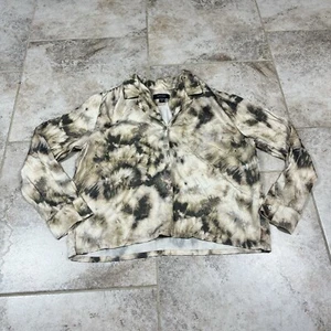 Karen Kane Shirt Womens XL Abstract Print Long Sleeve Button Up Top - Picture 1 of 9