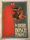 Vintage German Poster For Bosch -Bosch Magnet - By Lucien Bernhard