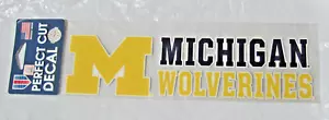 NCAA Michigan Wolverines perfekt geschnittene Aufkleber Logo auf 3""x10"" von WinCraft - Bild 1 von 1