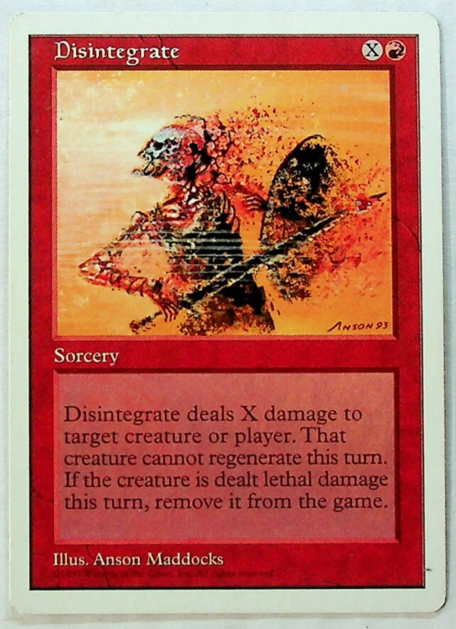 Disintegrate - 5th Series - 1997 - Magic The Gathering - Image 1 of 1