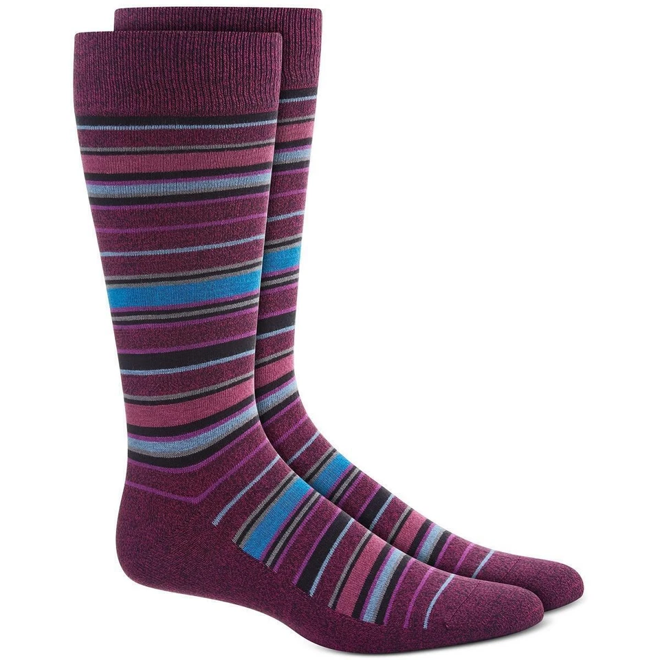 Alfani Men's Alfatech Variegated Stripe Socks Size 7-12 (2 Pairs) Same Day Ship - Image 1 of 1