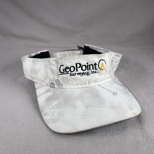 Geo Point Surveying Visor Hat Men OS White Camo Strapback Sun Cap Kryptek - Picture 1 of 11