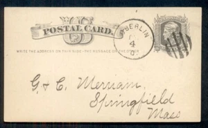 Oberlin O. década de 1870 & GRID elegante cancelar en tarjeta de 1 ¢, en muy buen estado - Imagen 1 de 1