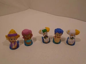 Lot of 5 Bubble Guppies Roll N Go Sliders Figure Molly Fin, Gil ,Dema ,and 2 pup - Picture 1 of 8