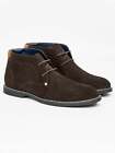 Duck and Cover - Mens 'CHUCKWALL' Suede Boots - Dark Brown