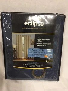 Eclipse Thermaback Mikrofaser Öse Verdunkelung Fenster Panel blau 42"x63" - Bild 1 von 3