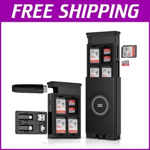 Compact USB-C 3-in-1 Adapter and Card Holder for Efficient Travel Data Transfer - Picture 1 of 11
