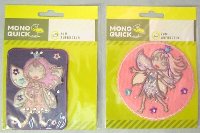 2 x Aufnäher, Elfe, Applikation zum Aufbügeln - Hobbyauflösung - - Bild 1 von 3