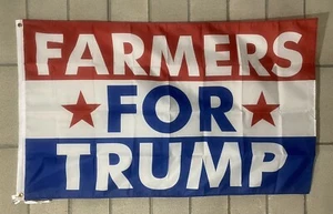 Farmers For Donald Trump Flag FREE SHIP MAGA Vote Republican President Sign 3x5’ - Picture 1 of 1