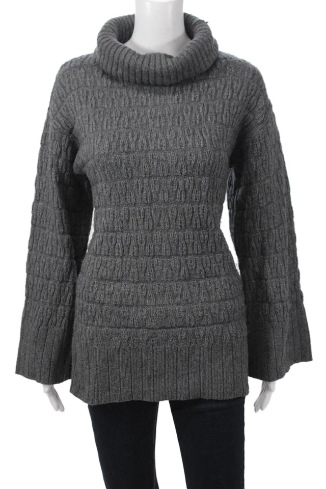 Cárdigan con botones de cuello alto gris oscuro Lacoste para mujer talla 34 Foto 1 de 4