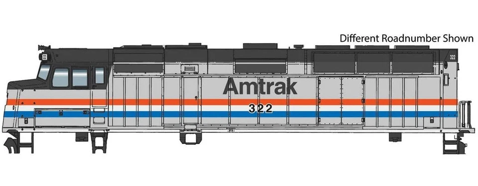 Walthers Mainline ~ HO Scale ~ EMD F40PH ~ Standard DC ~ Amtrak #322 ~ 910-9465 - Image 1 of 1