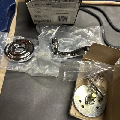 Baldwin 5455-260-RDM Right Hand Half Dummy Door Lever Set RH Polished Chrome - Image 1 of 4