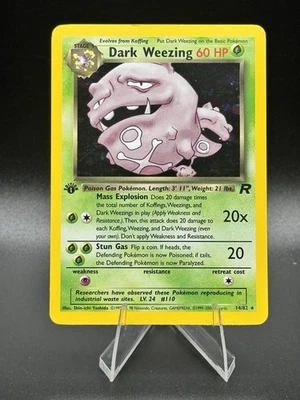 Pokémon Dark Weezing 1st Edition 14/82 Team Rocket Holo Rare - Image 1 of 2