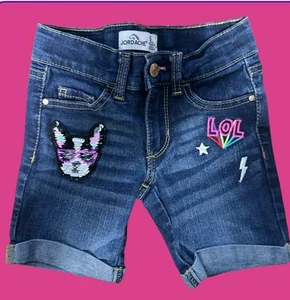 Jordache 5 Girls Burmuda Shorts Sequins - Picture 1 of 5