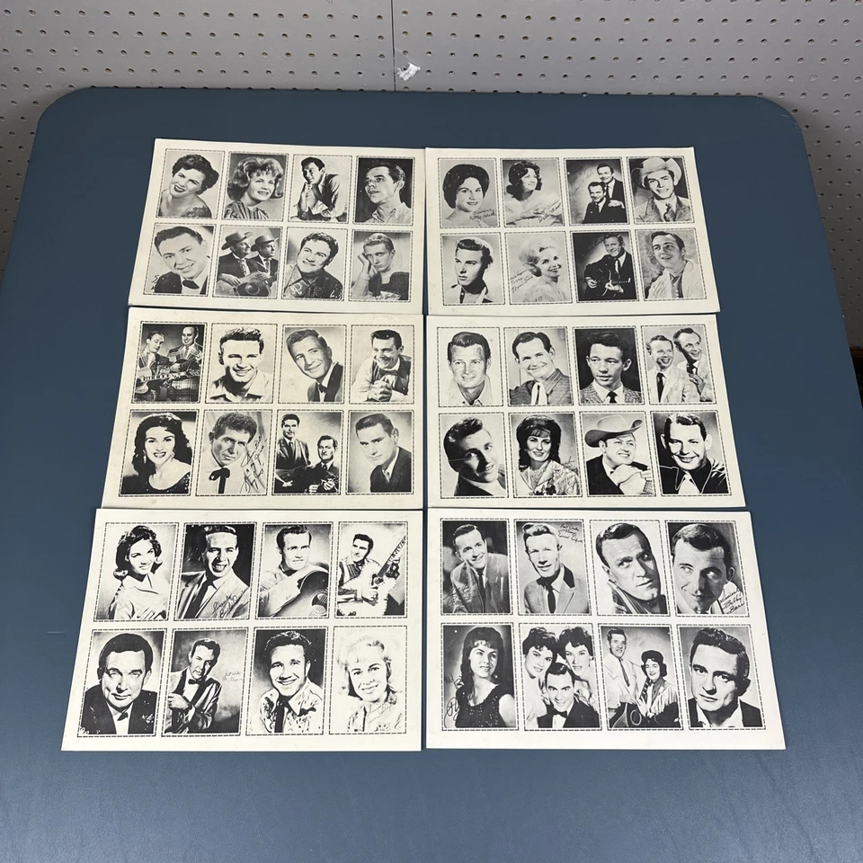 批量 6 张未切割 1968 年乡村综述杂志卡 — 第 1/4 张图片