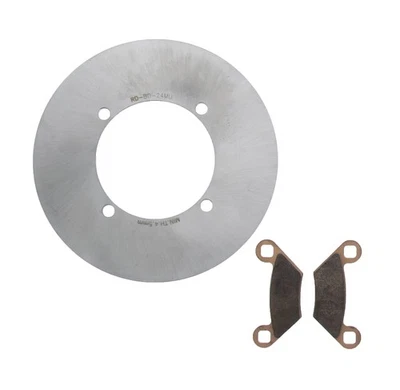 Rotor de freno y pastillas de trabajo severo para Polaris Sportsman 450 HO 2016-25 trasero MudRat Foto 1 de 4