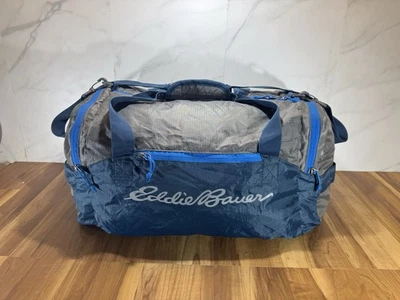 Bolso de gimnasio Eddie Bauer Stowaway 40L de lona empaquetable con correa para el hombro azul 023-2379 Foto 1 de 4